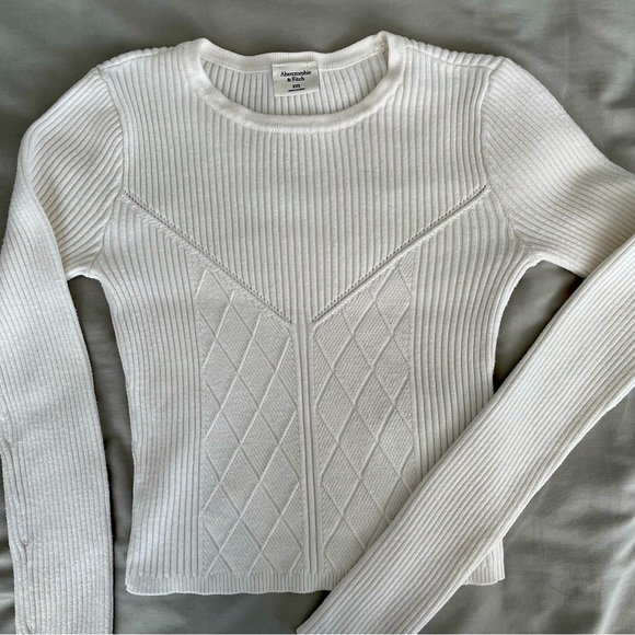 XXS Abercrombie Corset Ribbed Sweater Top - Picture 2 of 3